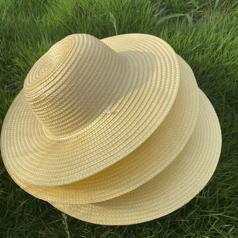 Bucket Hat Straw - Yazlık Geniş Ağızlı Hasır Şapka, Rüzgar